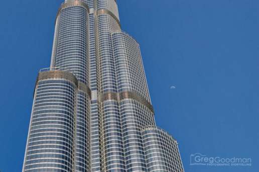 The Burj Khalifa seems tall enough to reach the moon!