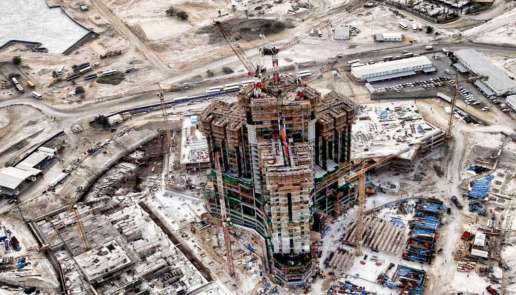 Photos of the Burj Khalifa under construction