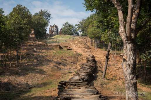 Get ready to huff and puff as you work your way up these steep stairs to Wat Saphan Hin