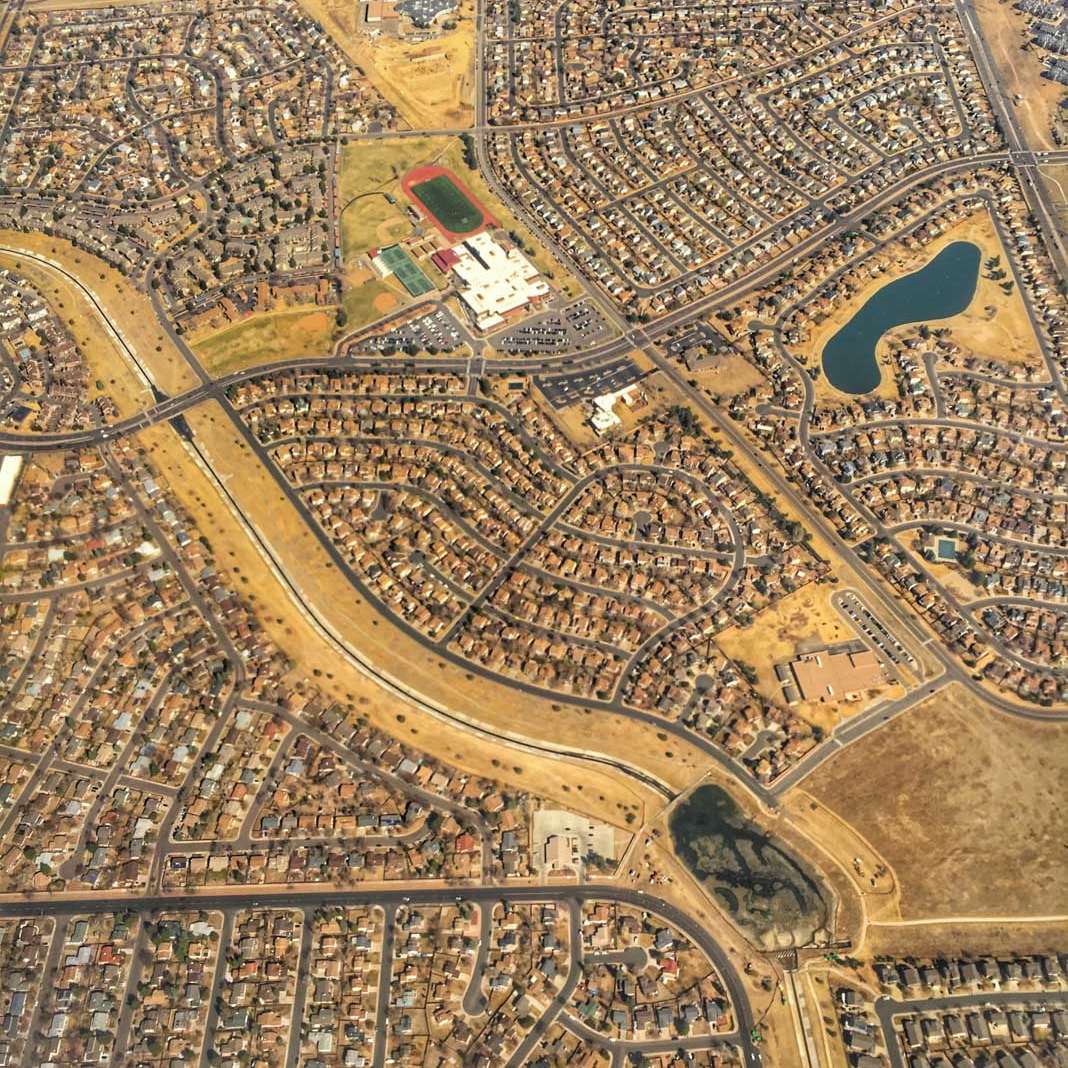 Looking down at Colorado