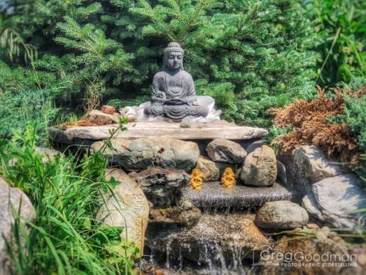 A beautiful statue at the Garden of a Thousand Buddhas in Arlee, Montana