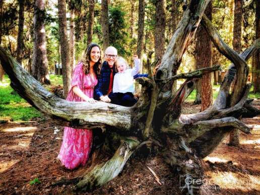 Carrie, me and Bodhi at the wedding :)