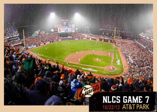 1953 Topps - Game 7 of the 2012 NLCS - tied late during a thunderstorm