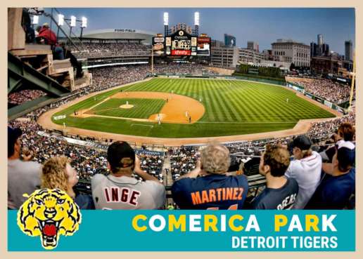 1953 Topps - Hank Aguirre Style - Comerica Park, Detroit