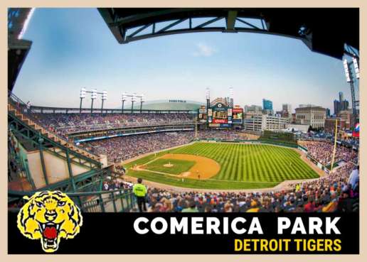 1953 Topps - Hank Aguirre Style - Comerica Park, Detroit