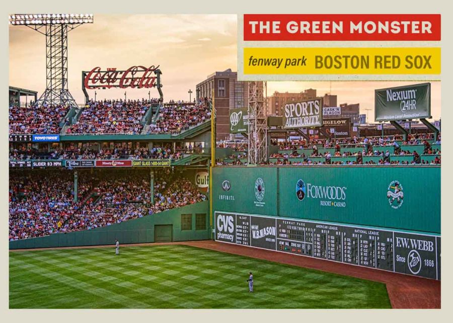 1956 Topps Fenway Park Green Monster Boston jpg 1 Baseball Card 