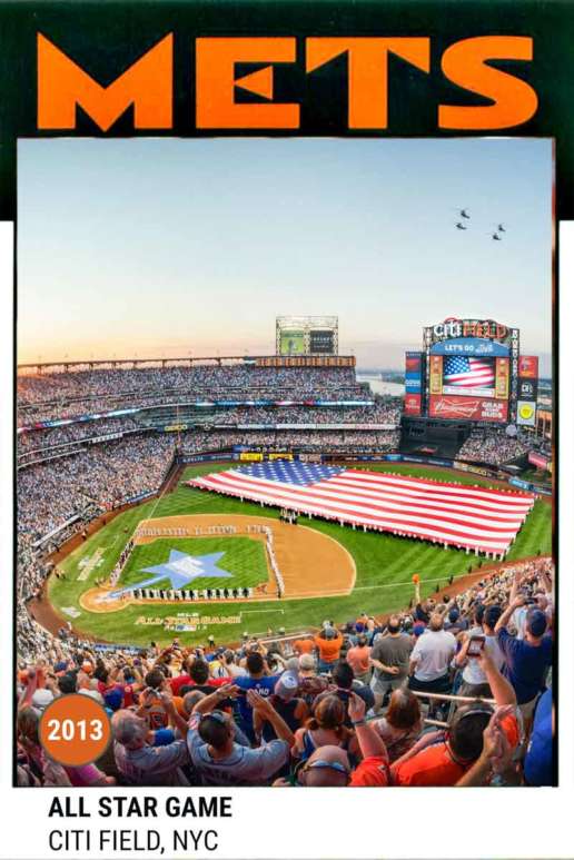 1986 Topps - Citi Field before the 2013 All-Star Game