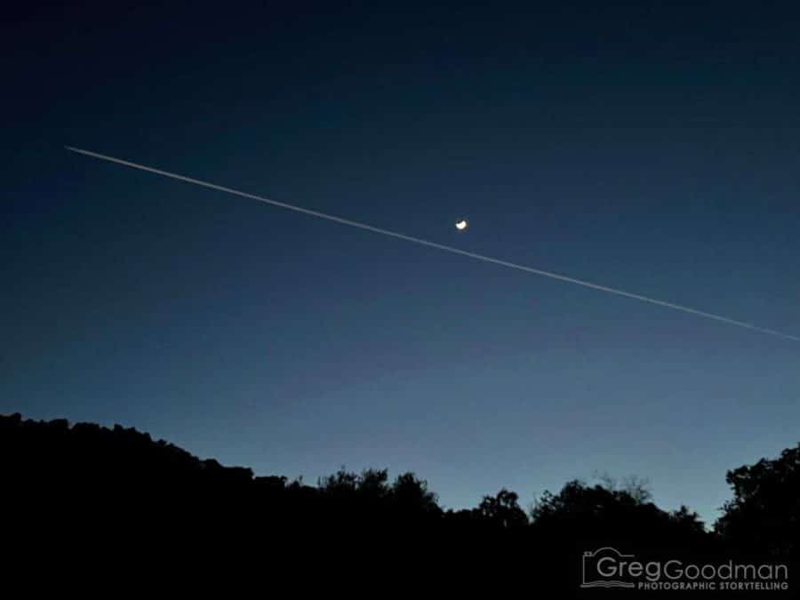 Night sky moon Stars Long Exposure Arroyo Seco California Night Astral Photography
