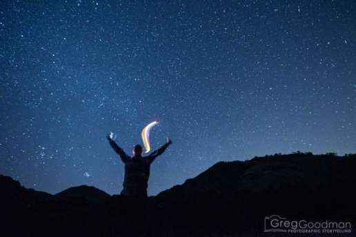 Stars Long Exposure Arroyo Seco California Night Astral Photography