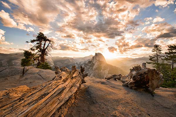 Glacier Point Half Dome Sunrise in Yosemite National Park