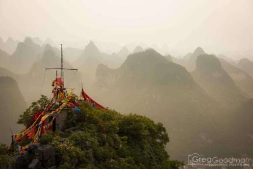 Yangshou Skyline Karsts Fengs Li River China