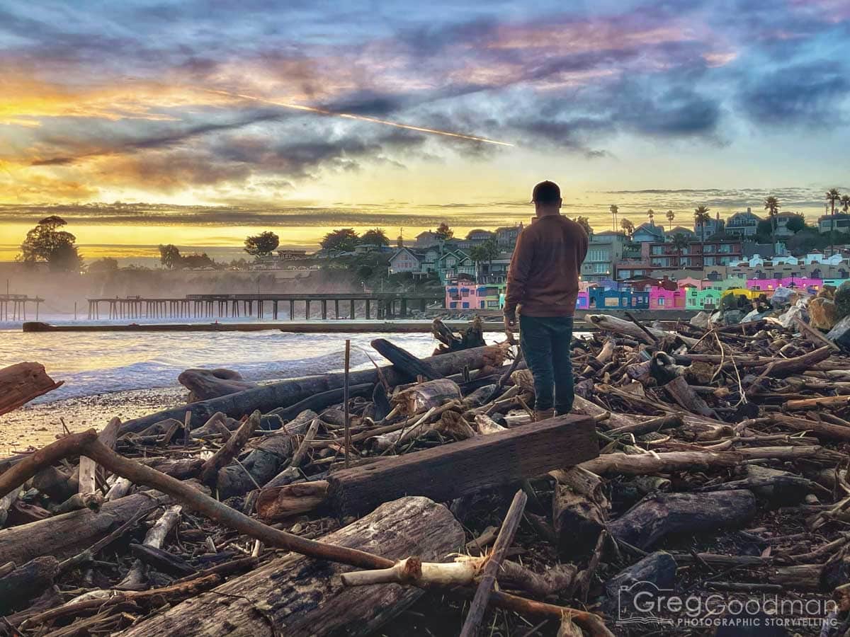 Driftwood and Devastation in Capitola CA Greg Goodman