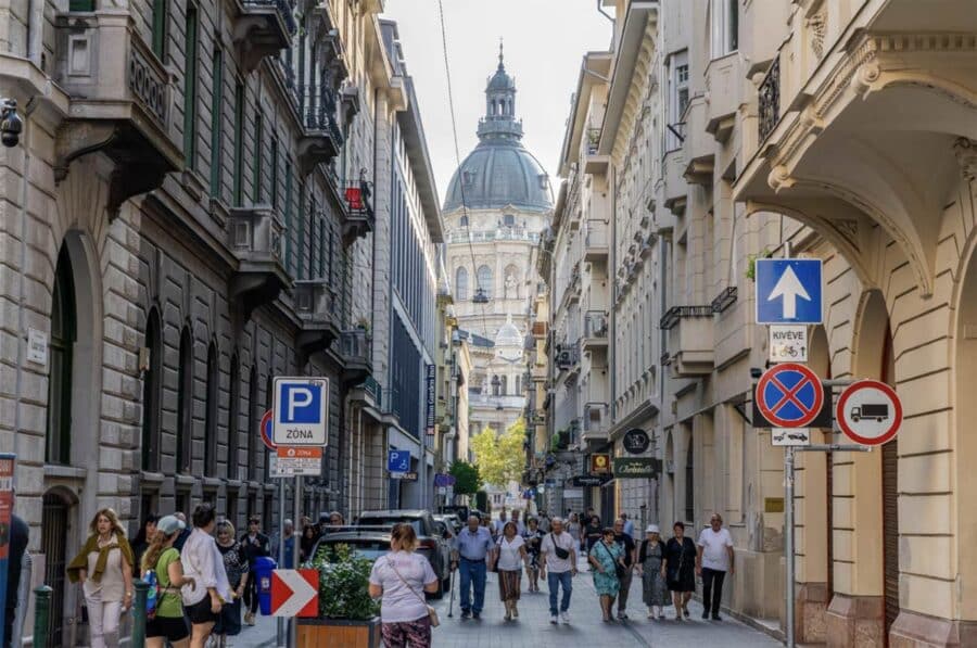 Walking through the historic streets of central Budapest. Source: Kyle Little / Getty Images
